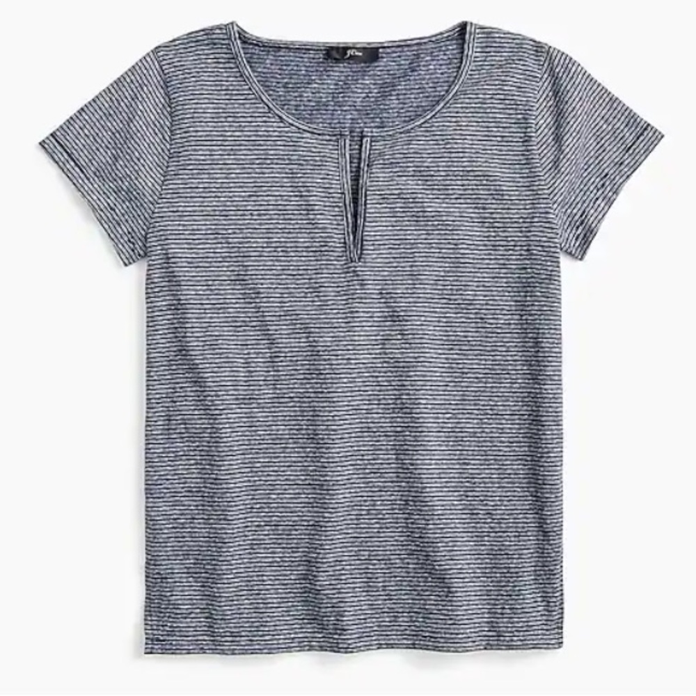 J. Crew Split Neck Tee